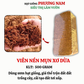 Viên Nén Xơ Dừa Ép Bánh Phương Nam,Giá Thể Trộn Đất Hữu Cơ Ươm Hạt Giống,Trồng Rau Mầm, Thủy Canh