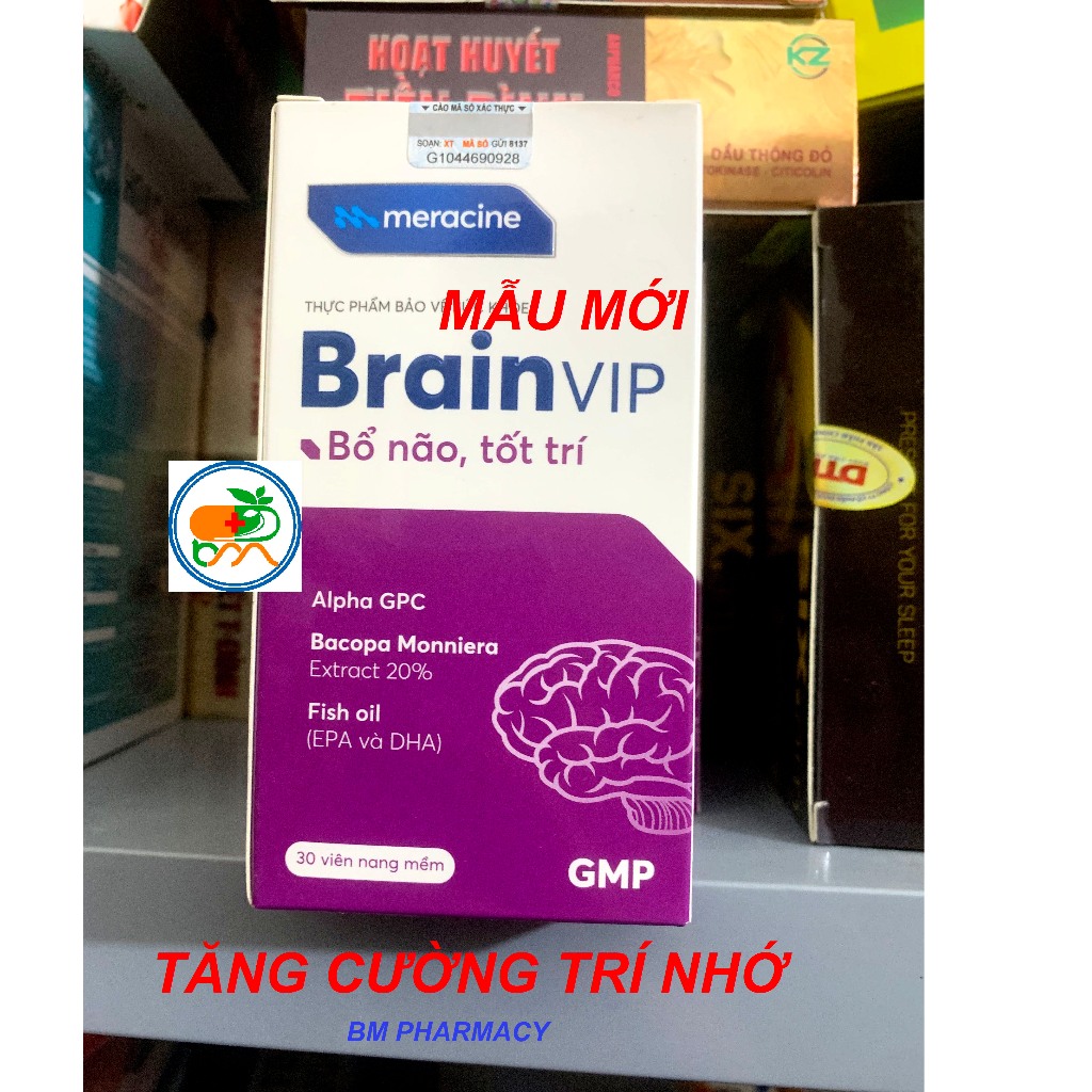 Viên bổ não, tốt trí BRAIN VIP, giúp phát triển bộ não, tăng cường tuần ...