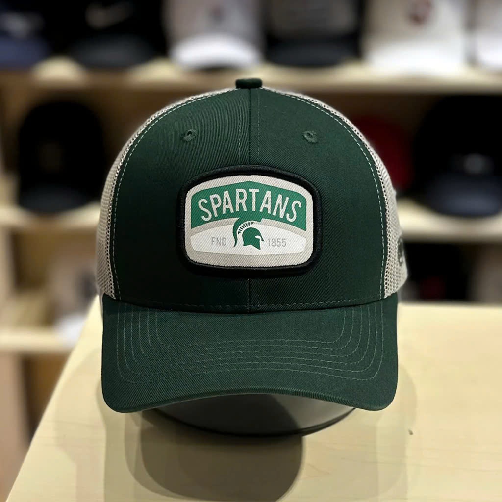 Nón kết, mũ lưỡi trai Spartans Michigan vải kaki phối lưới form chuân thời trang cao cấp