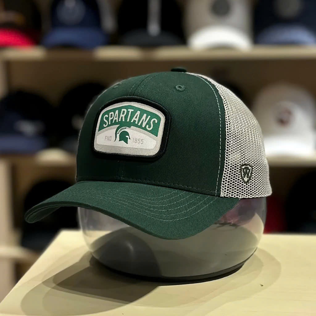 Nón kết, mũ lưỡi trai Spartans Michigan vải kaki phối lưới form chuân thời trang cao cấp