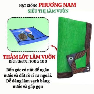 Thảm Lót Làm  Vườn, Trộn Đất, Thay Chậu Cây 100x100cm Phương Nam Chống Nước - Màu Ngẫu Nhiên