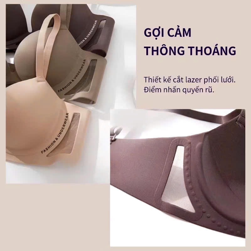 Áo lót nâng ngực đệm mỏng 1.5cm, Áo lót đệm mỏng không gọng 206