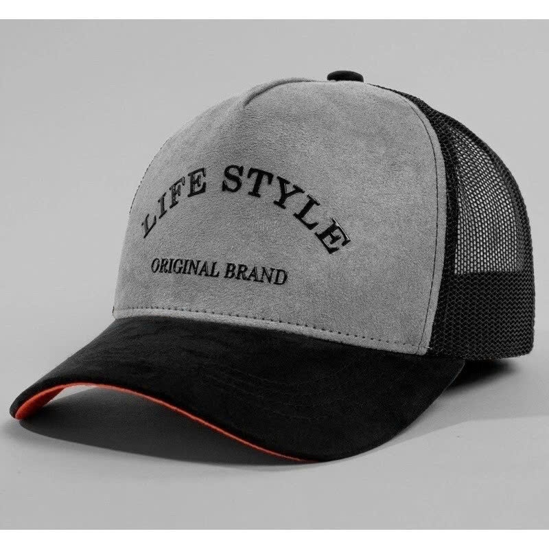Nón kết, mũ lưỡi trai Trucker nam nữ Lifestyle phối lưới vải KAKI nhập khẩu thời trang (Ảnh thật)