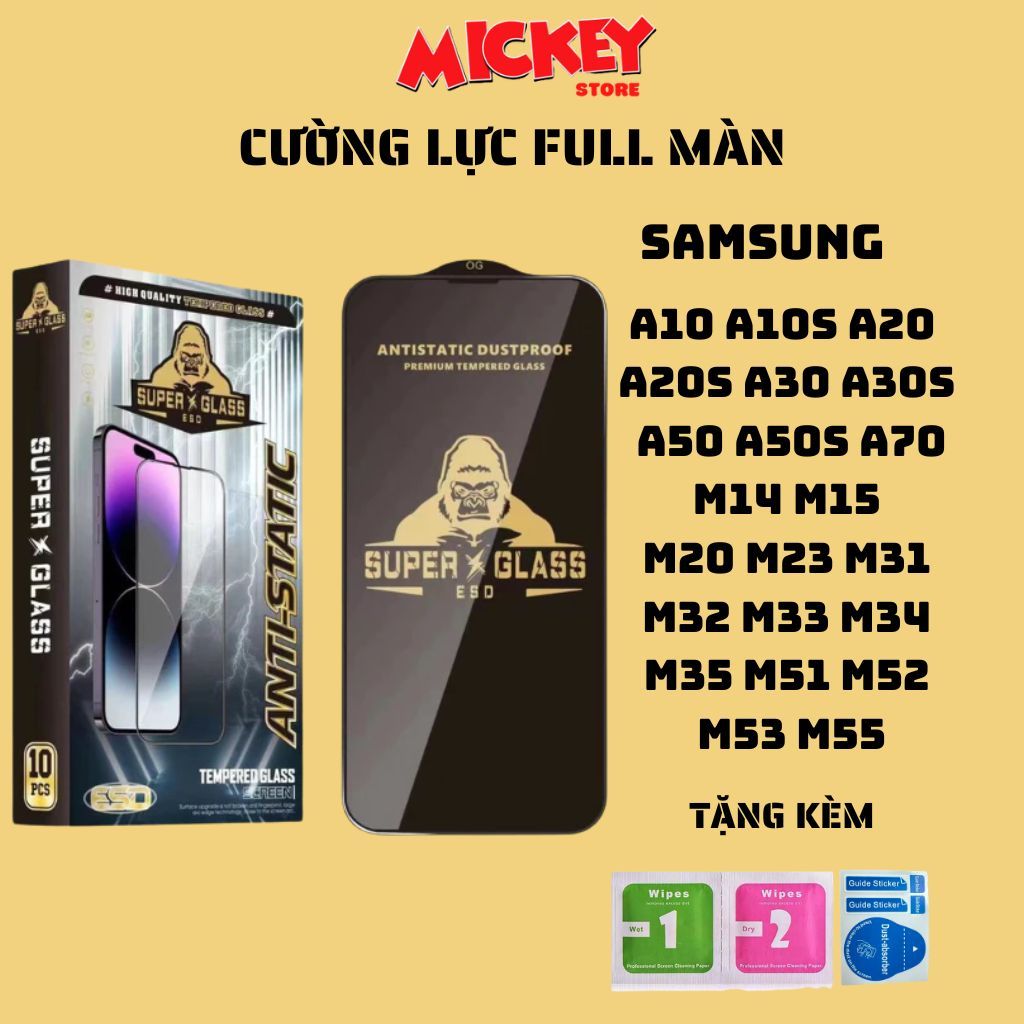 Kính cường lực full màn Samsung a10s a20 a20s a30 a30s a50 a50s a70 m15 m14 m23 m31 m32 m33 m34 m35 m51 m52 m53 m54 m55