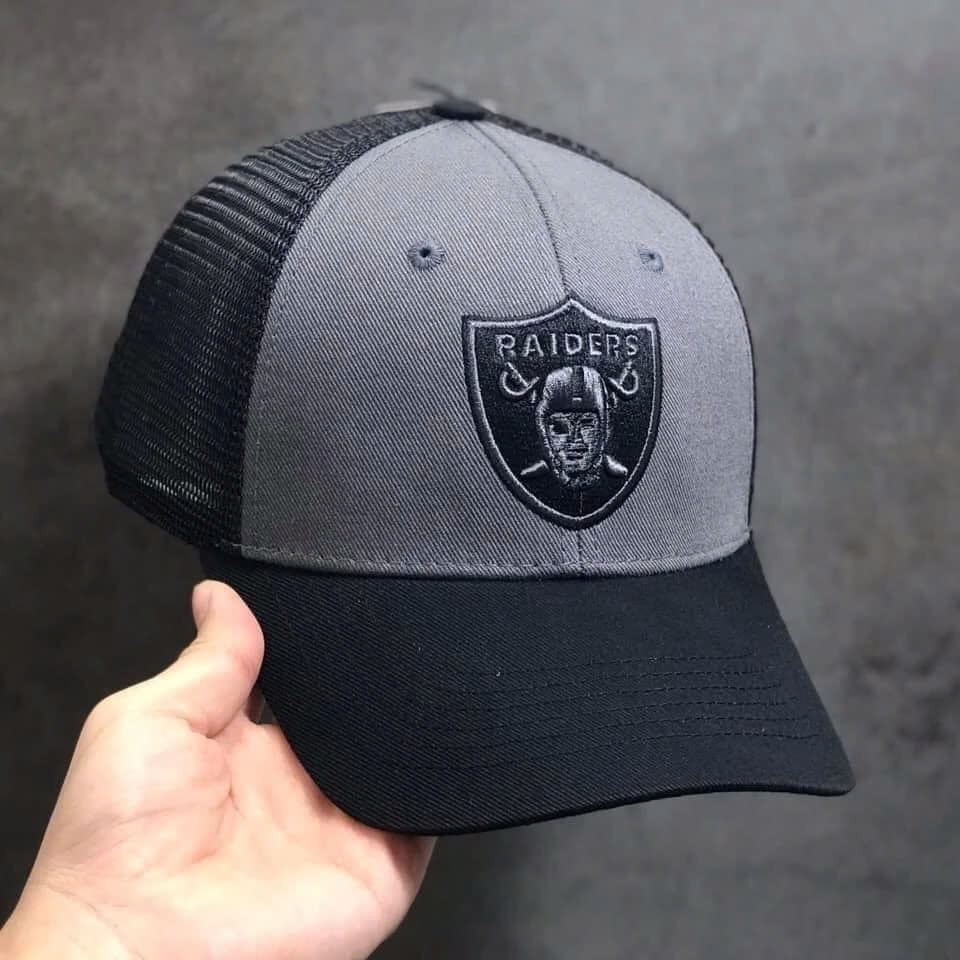 Nón kết, mũ lưỡi trai xe Raiders vải kaki phối lưới form chuẩn thời trang đường phố