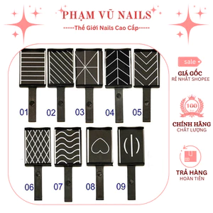 Set 9 Cây Nam Châm Hơ Mắt Mèo Chuyên Dụng Làm Nail Tạo Hình Trang Trí Móng