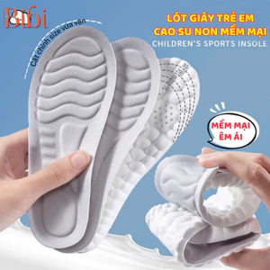 Lót giày trẻ em cao su non êm chân, thoáng khí, thấm hút mồ hôi. Lót giày cho bé cao cấp mềm mại