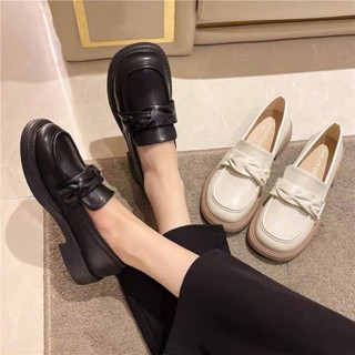 Giày búp bê nữ tăng chiều cao đế bánh mì 3 phân phối nơ xinh xắn phong cách Hàn Quốc mã 20