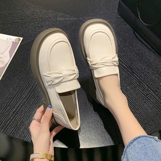 Giày búp bê nữ tăng chiều cao đế bánh mì 3 phân phối nơ xinh xắn phong cách Hàn Quốc mã 20
