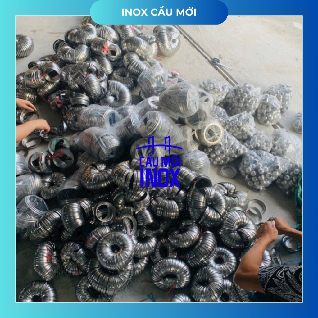 Chân đế inox tròn 304, kích thước D16-D19-D22-D25-D32-D38-D42-D51-D60-D76-D89 chất lượng cao