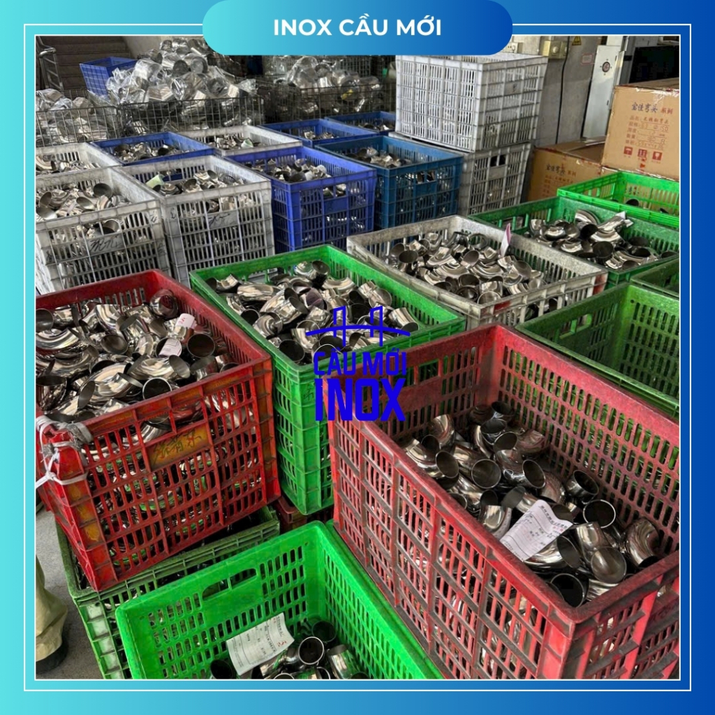 Chân đế inox tròn 304, kích thước D16-D19-D22-D25-D32-D38-D42-D51-D60-D76-D89 chất lượng cao