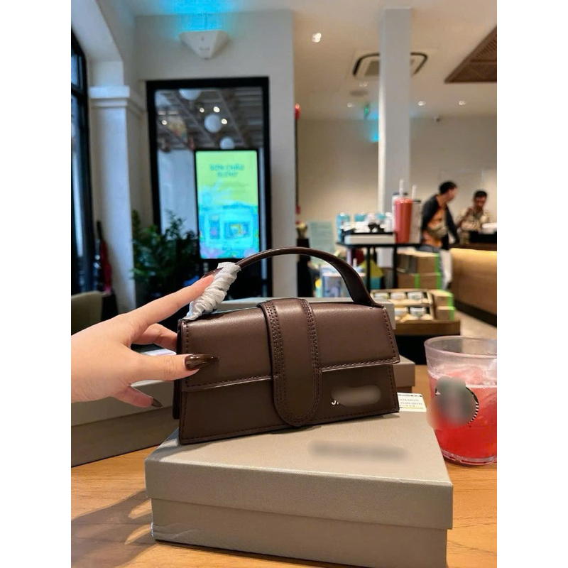 (Full-Box) Túi Jac dáng ngang bản lì cầm tay đeo chéo sang chảnh