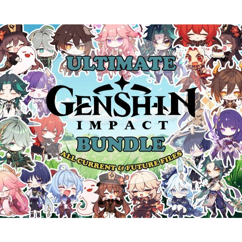Móc Khóa Bất Kì Hình Nhân Vật Genshin Impact  ( Chỉ gồm mica, không có móc sắt )