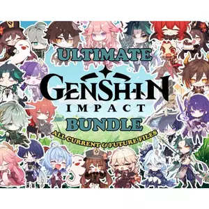 Móc Khóa Bất Kì Hình Nhân Vật Genshin Impact ( Chỉ gồm mica, không có móc sắt )
