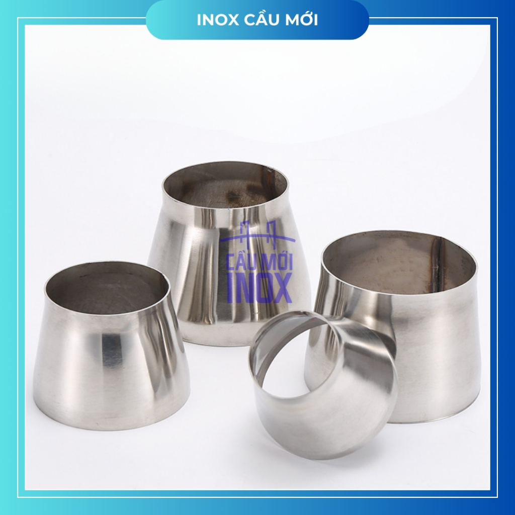 Cút thu inox 304 (100%) sáng bóng, kích thước 51-38/63-51/76-51/76-63/89-63/89-76/114-76/114-89