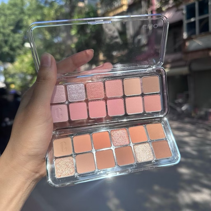 Tổng hợp Bảng mắt Clio 12 ô Air Pro Eye Palette số 02, 04, 09, 10, 11, 12, 101. Tông hồng tím nhẹ nhàng, quyến rũ.
