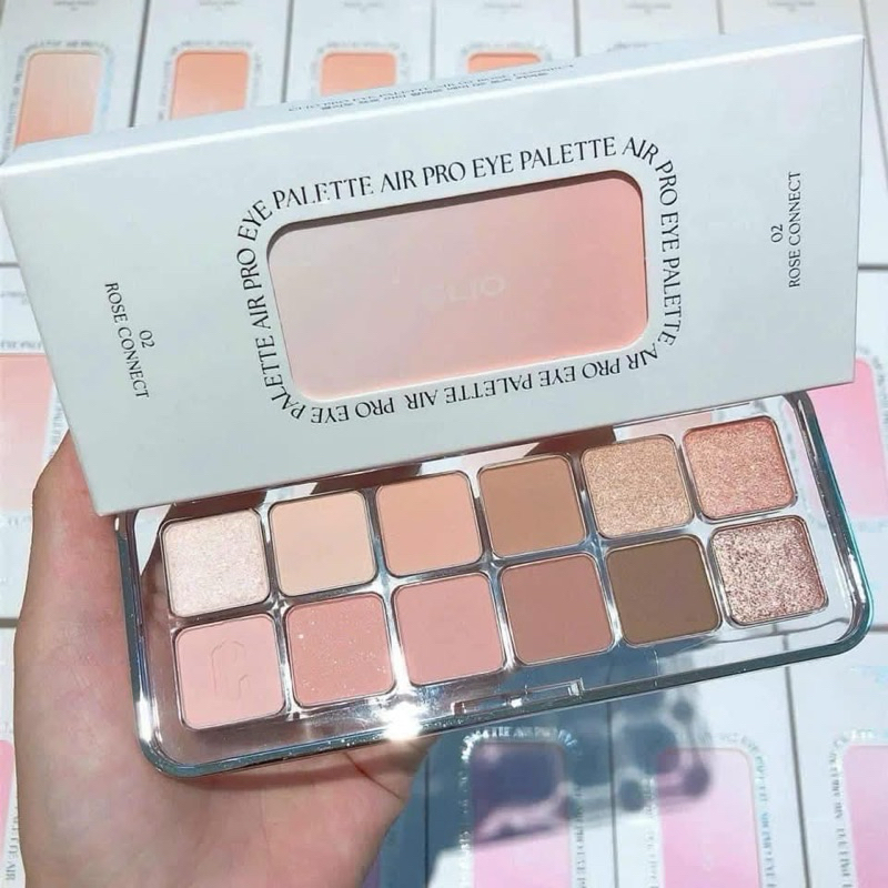 Tổng hợp Bảng mắt Clio 12 ô Air Pro Eye Palette số 02, 04, 09, 10, 11, 12, 101. Tông hồng tím nhẹ nhàng, quyến rũ.