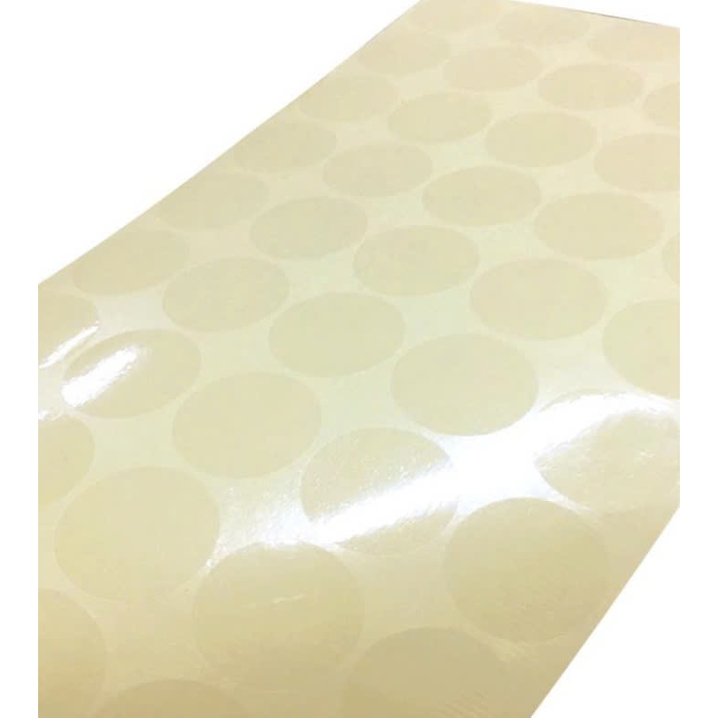 Tem niêm phong nilon trong suốt decal trong dán 2cm-5cm, tem dán hộp sản phẩm hình tròn 2 cm -5cm