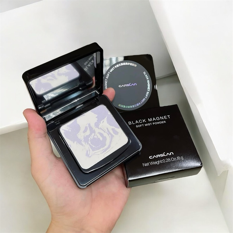 Phấn phủ Carslan Black Magnet – Kiềm dầu mạnh, mịn da như filter, giữ nền lâu