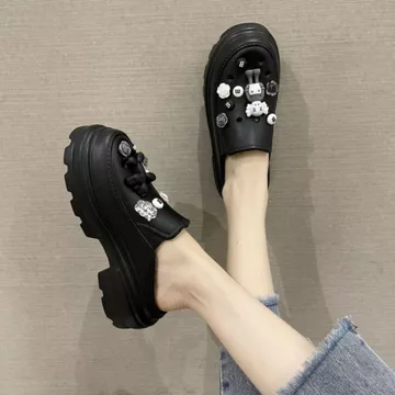 Dép Sục Lười Fashion Đế Cao Dáng Đẹp, Dép Nữ Bít Mũi, Dép Độn Đế Size 36-41-DSL