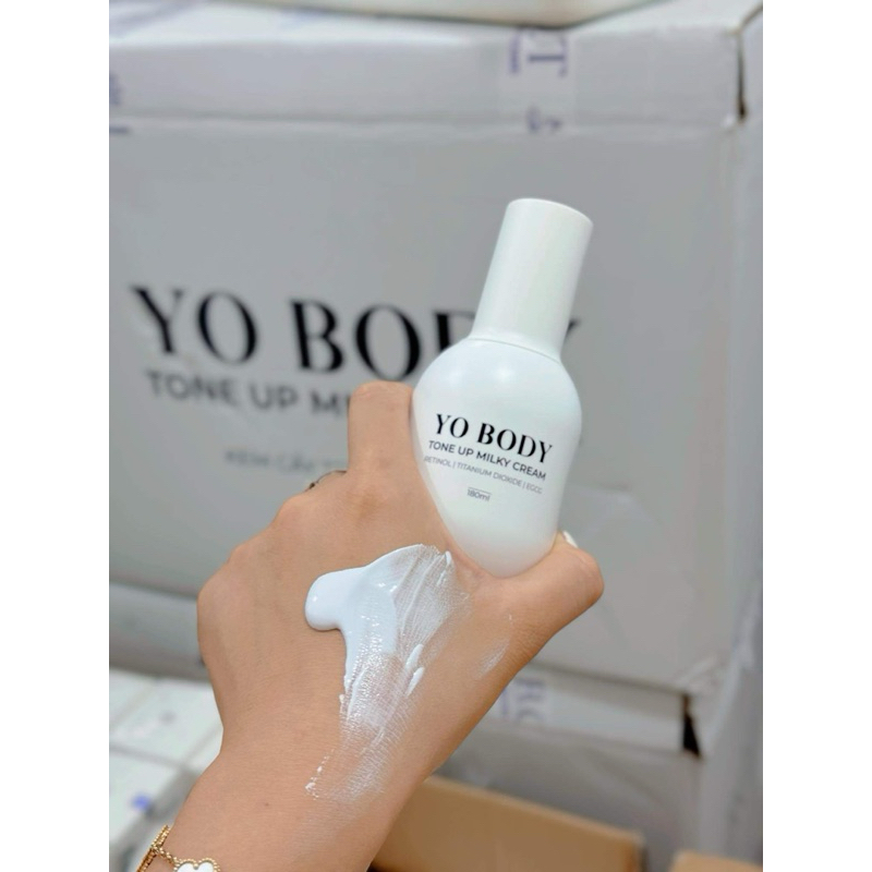 Kem Dưỡng Da Yo Body B.O.T Nâng Tone (180ml) Bảo Vệ Da Ban Ngày Kem Body Làm Đẹp Da Dưỡng Body