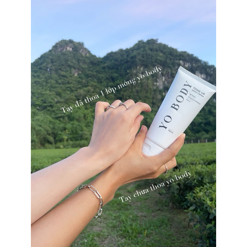 Kem Dưỡng Da Yo Body B.O.T Nâng Tone (180ml) Bảo Vệ Da Ban Ngày Kem Body Làm Đẹp Da Dưỡng Body