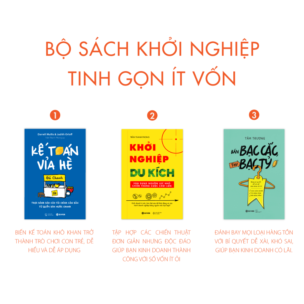 Ảnh Sách - Combo Khởi Nghiệp Tinh Gọn Ít Vốn 1