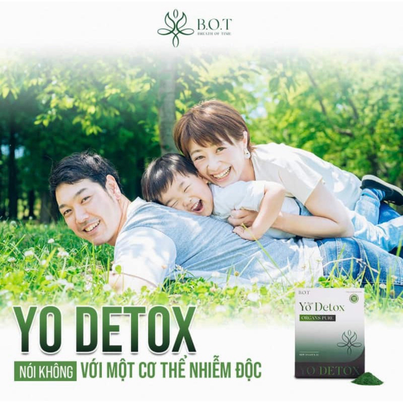YO DETOX B.O.T CHÍNH HÃNG TRÀ DIỆP LỤC THẢI ĐỘC CƠ THỂ GIÚP ĐẸP DA