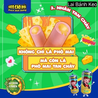 Bán Sỉ Túi 15 Cây Xút Xích Heo Cao Bồi - Nhân Phô Mai & Phô Mai Bắp, Túi 15cây × 32g