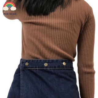 Váy chống nắng jean, váy chống nắng xẻ tà jean nút bấm cho nữ Min NT