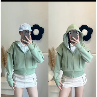 Áo Khoác Cotton QC Basic Dáng Lững [6túi] Trẻ Trung Nữ Jacket Women