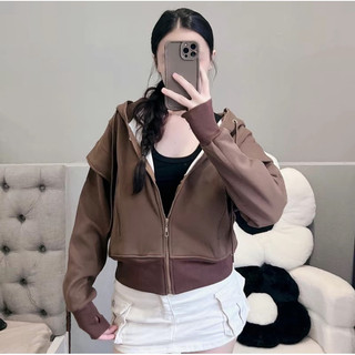 Áo Khoác Cotton QC Basic Dáng Lững [6túi] Trẻ Trung Nữ Jacket Women