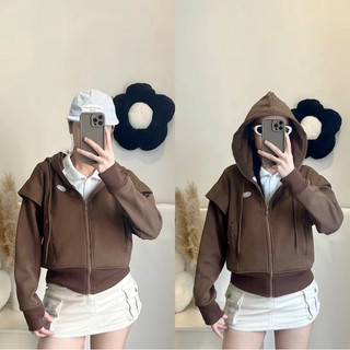 Áo Khoác Cotton QC Basic Dáng Lững [6túi] Trẻ Trung Nữ Jacket Women