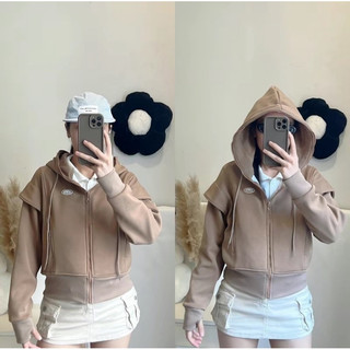 Áo Khoác Cotton QC Basic Dáng Lững [6túi] Trẻ Trung Nữ Jacket Women
