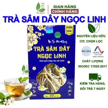 Trà sâm dây ngọc linh Bảo Khang (hộp 20 gói), củ sâm dây ngọc linh