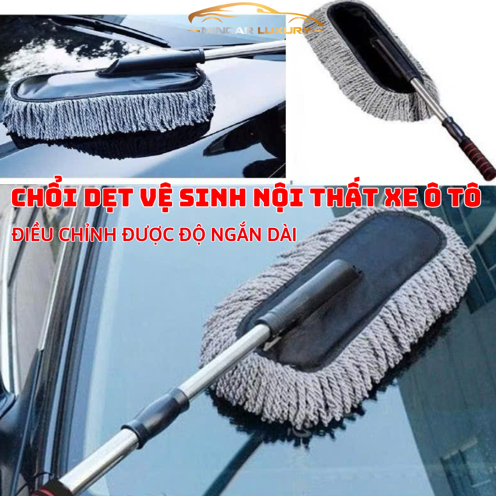 Chổi Dẹt Rửa Xe Ô Tô, Cây Lau Xe Ô Tô, Lau Sạch Chống Xước, Cán Chổi ...