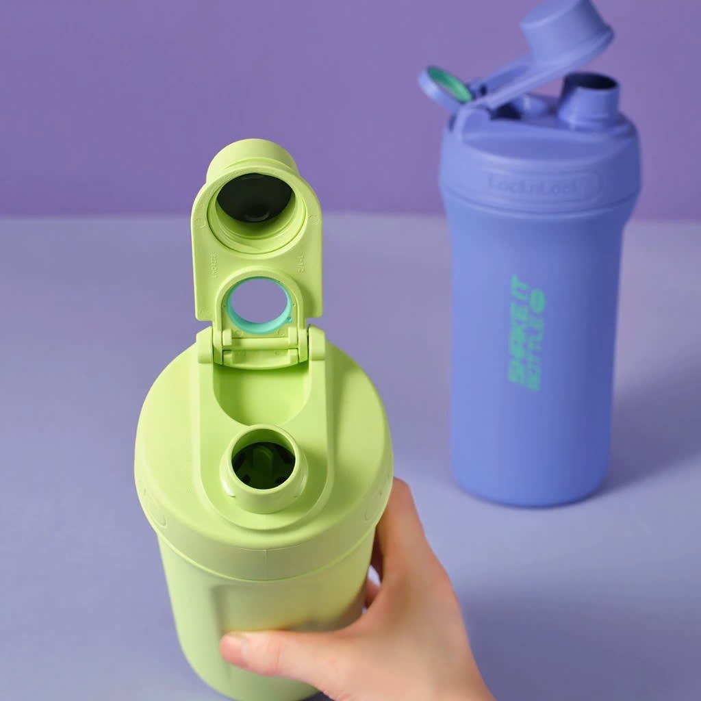 Bình giữ nhiệt LocknLock Shake It Bottle Pro LHC4276 (650ml-750ml) có vạch chia - K-MALL