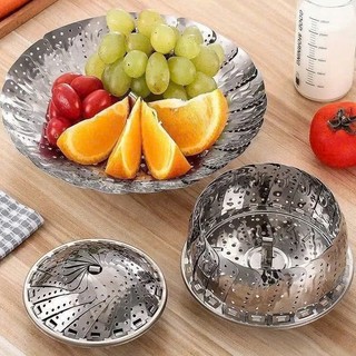 Vỉ Hấp Đồ Ăn Tiện Lợi An Toàn Vệ Sinh,Xửng Hấp Xôi Đa Năng Chất Liệu Inox - Khay Hấp Đồ Ăn Có Quai Cầm Chống Nóng
