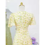 Váy Tơ Hàn MDU3112 Cổ Chữ V Tinh Tể Dáng Xòe Nhẹ Nhàng Từ MDU K64-D1-4 — ảnh 6