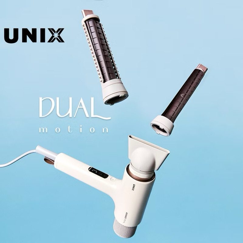 [CHÍNH HÃNG] Máy sấy tạo kiểu tóc đa năng UNIX - Dual Motion White - Bảo Hành Chính Hãng Bởi WetBrush Vietnam
