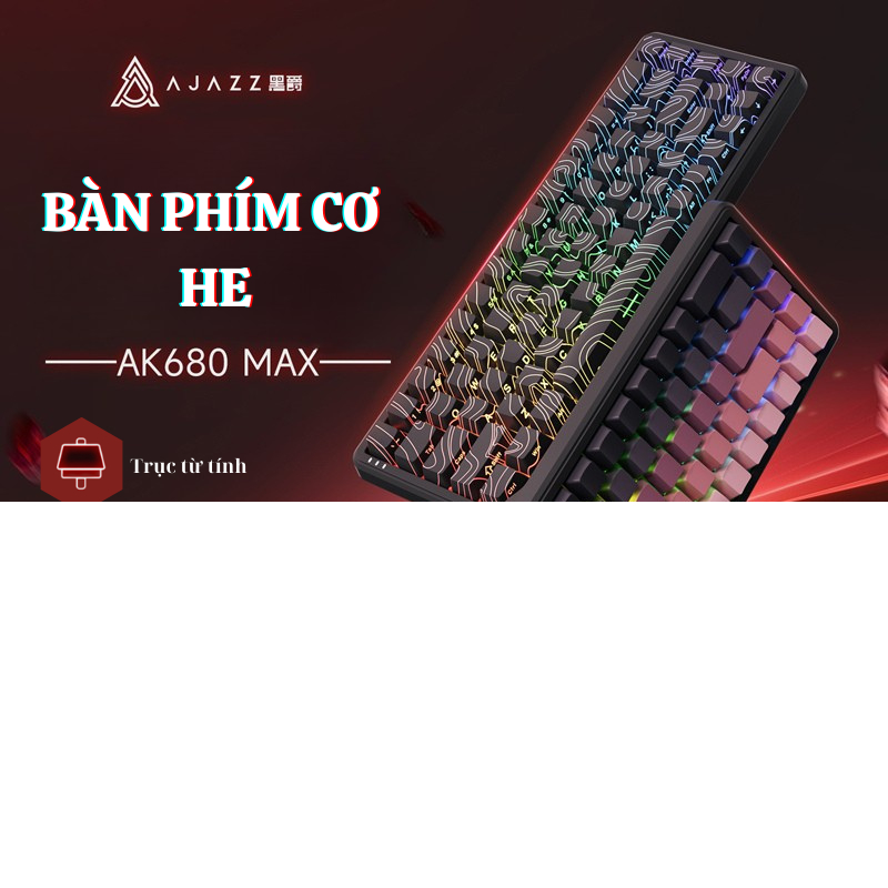 Bàn phím cơ He rapid trigger AJAZZ AK680 - Magnetic Switch - Tần số 8kHZ - 0.02mm - Type C | BigBuy360 - bigbuy360.vn