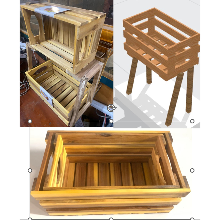 Kệ Thùng Pallet Gỗ Hộp Gỗ Lớn đa năng D40N22C55cm | BigBuy360 - bigbuy360.vn