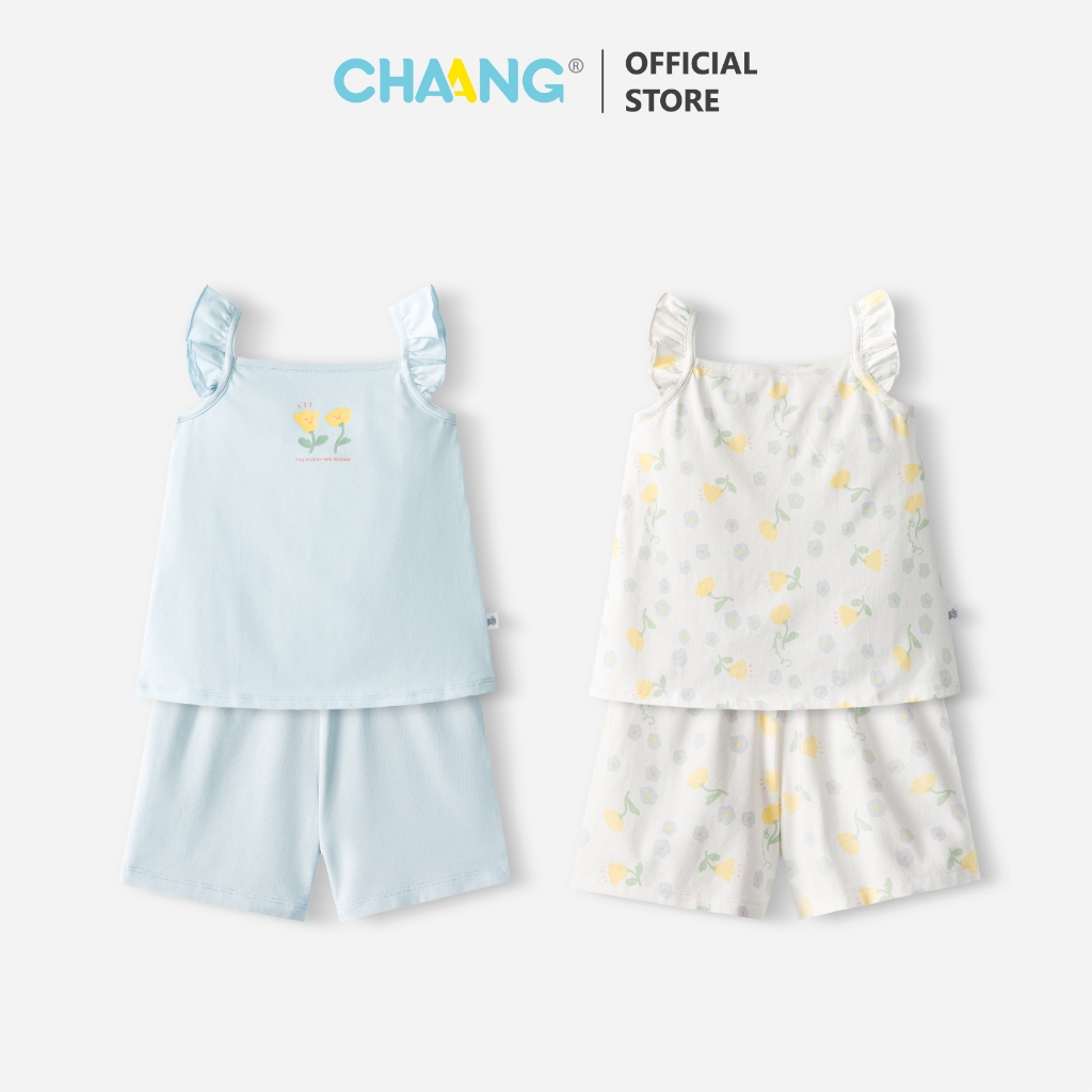 [CHAANG 24M-7Y] Bộ quần áo 2 dây cánh tiên Bloom cho bé gái