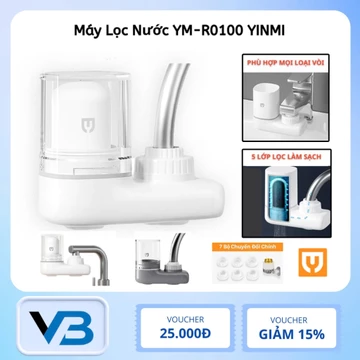 Bộ Lọc Nước Tại Vòi Xiaomi Youpin YINMI YM-R0100, Khử clo, Chống Bùn Tảo Cát Bụi Mịn, Lõi Lọc An Toàn Có Thể Vệ Sinh