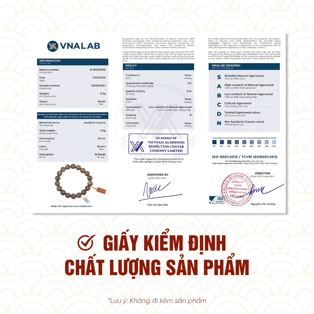 Ảnh Vòng tay trầm hương tròn đơn tốc Việt Nam THIÊN MỘC HƯƠNG thành công, giàu sang, thuận lợi 2