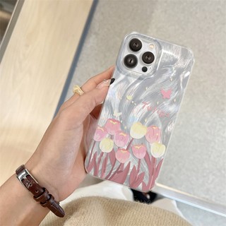 Ốp Lưng iPhone Silicon Daisy Flower Ánh Bạc, Chống Sốc, Bảo Vệ Camera - iP X/XS/XR/11/12/13/14/15/16/17/Plus/Air/Pro/Max