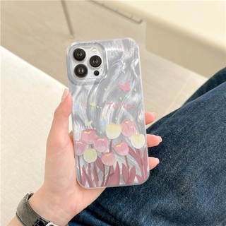 Ốp Lưng iPhone Silicon Daisy Flower Ánh Bạc, Chống Sốc, Bảo Vệ Camera - iP X/XS/XR/11/12/13/14/15/16/17/Plus/Air/Pro/Max