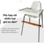 Gác chân ghế ăn dặm Babyhop và Ikea từ gỗ tự nhiên, khóa vặn chắc, an toàn , bền lâu.