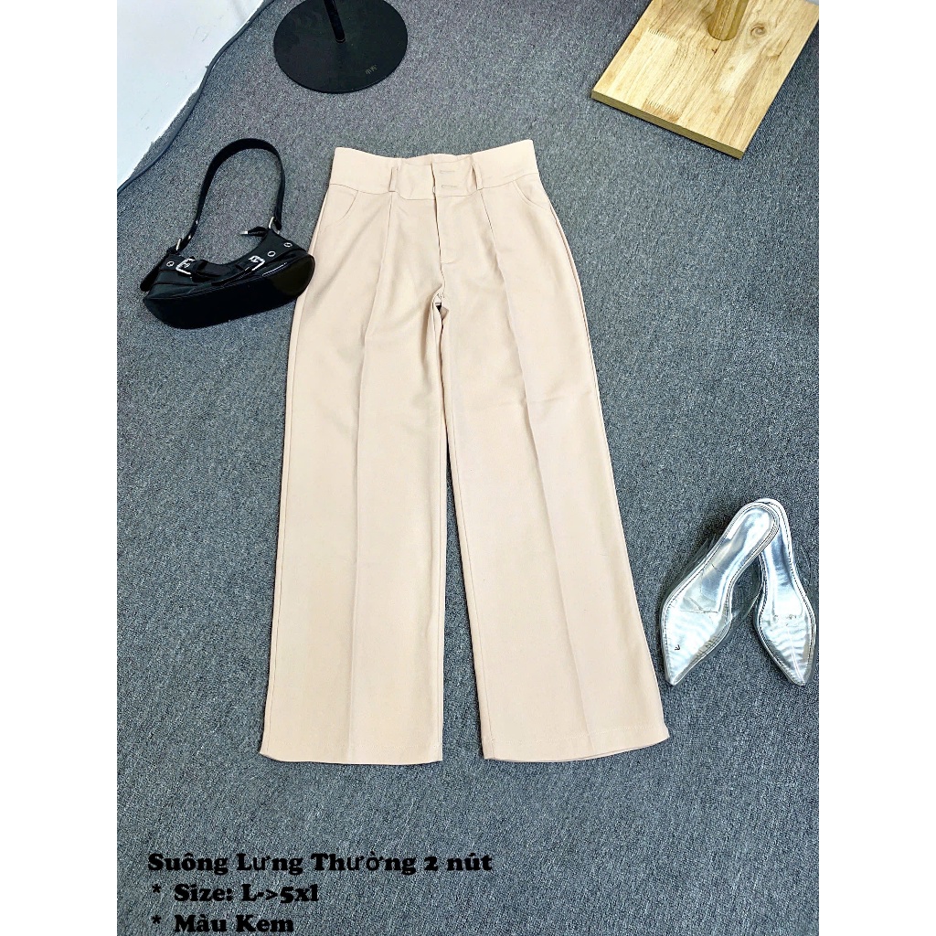 Quần Tây Nữ Ống Suông Rộng Bigsize 55–85kg Cạp Cao Chun Co Giãn Che Khuyết Điểm SUONGTAY – 2KJeans | BigBuy360 - bigbuy360.vn
