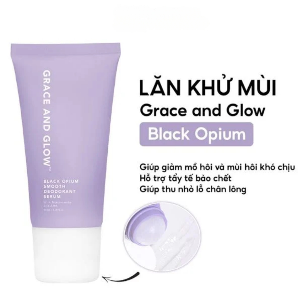Ảnh Serum dưỡng sáng da khử mùi Grace And Glow ngăn mồ hổi mờ thâm Niacinamide, AHA 3